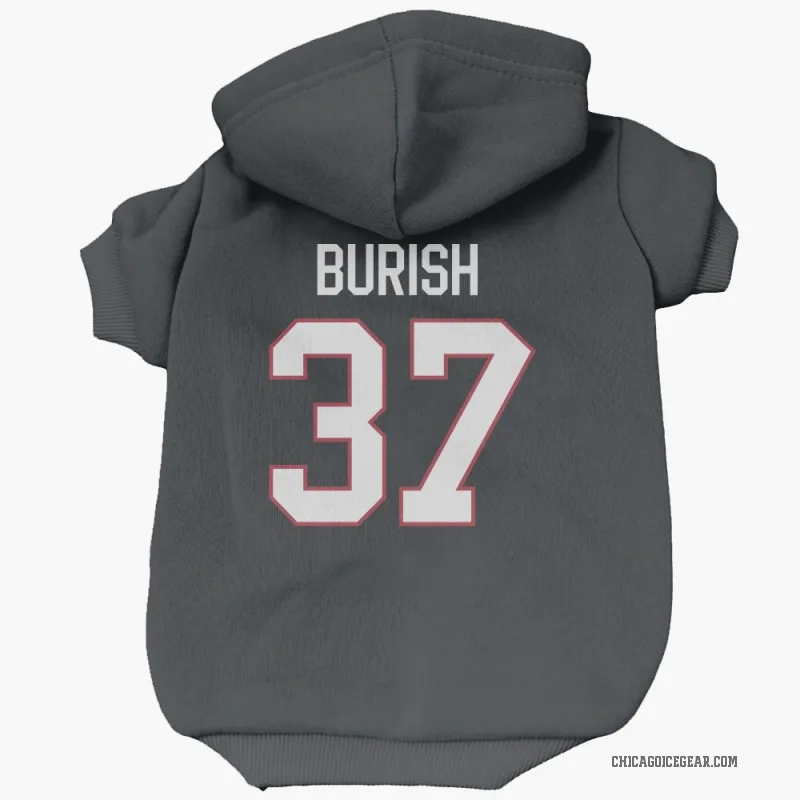Adam Burish  Black Chicago Blackhawks  Cat & Dog Pet Hoodie