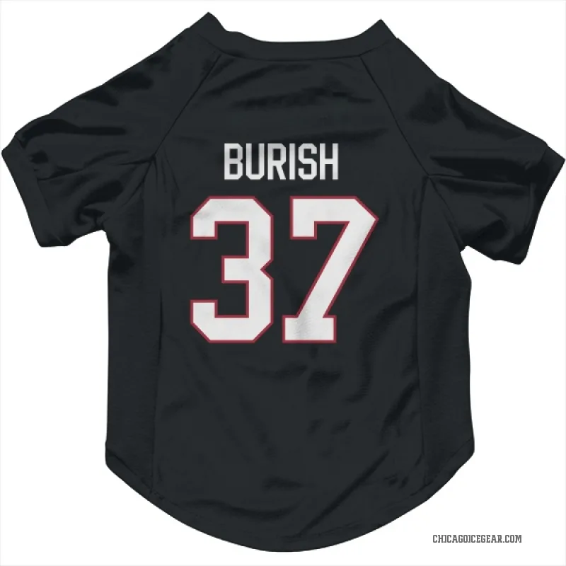 Adam Burish  Black Chicago Blackhawks  Cat & Dog Pet Jersey