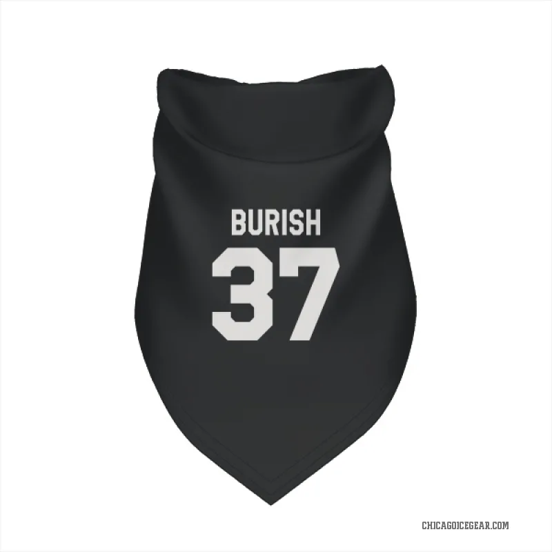 Adam Burish  Black White Chicago Blackhawks  Cat & Dog Pet Bandana