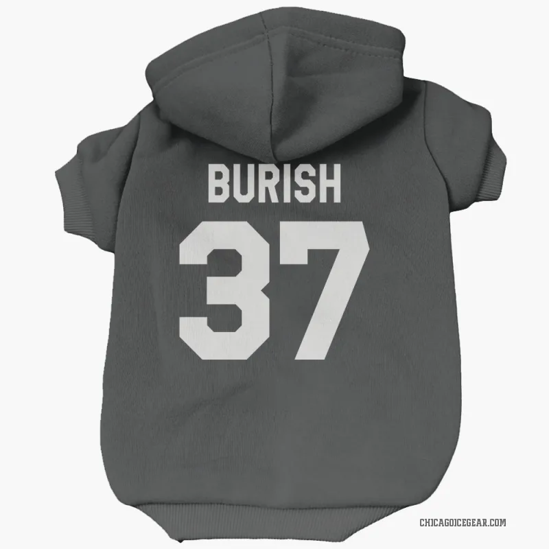 Adam Burish  Black White Chicago Blackhawks  Cat & Dog Pet Hoodie