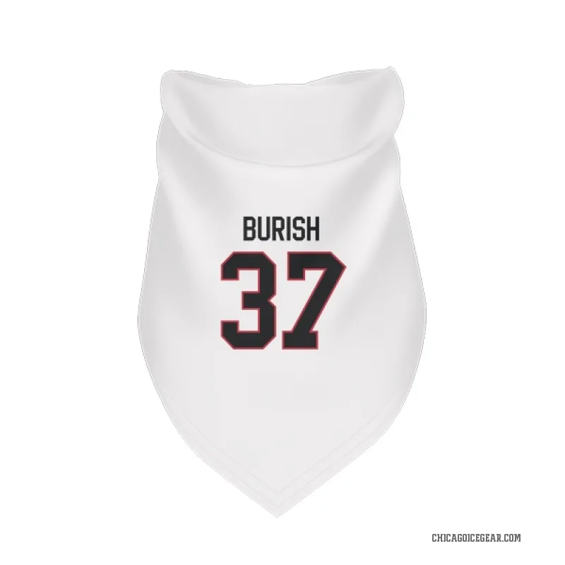 Adam Burish  White Chicago Blackhawks  Cat & Dog Pet Bandana