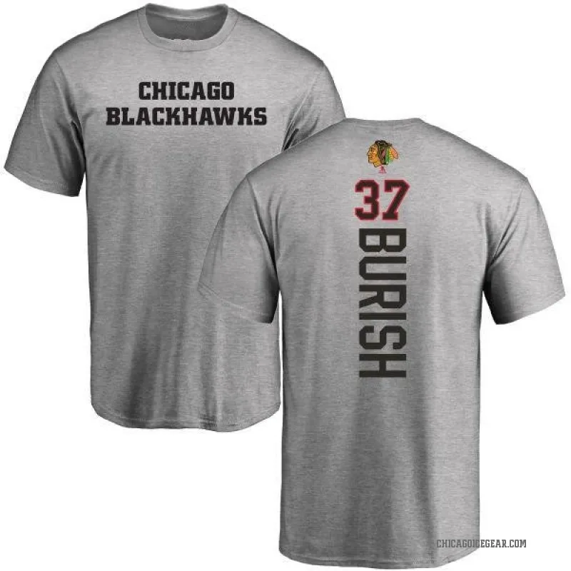 Adam Burish Youth Ash Chicago Blackhawks Backer T-Shirt -