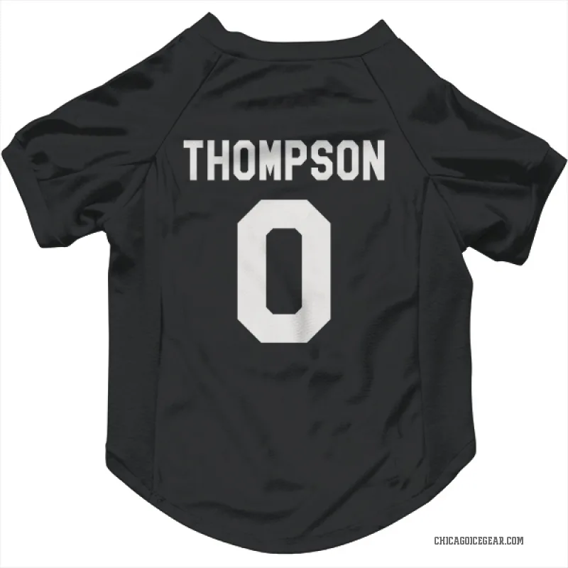Aidan Thompson  Black White Chicago Blackhawks  Cat & Dog Pet Jersey
