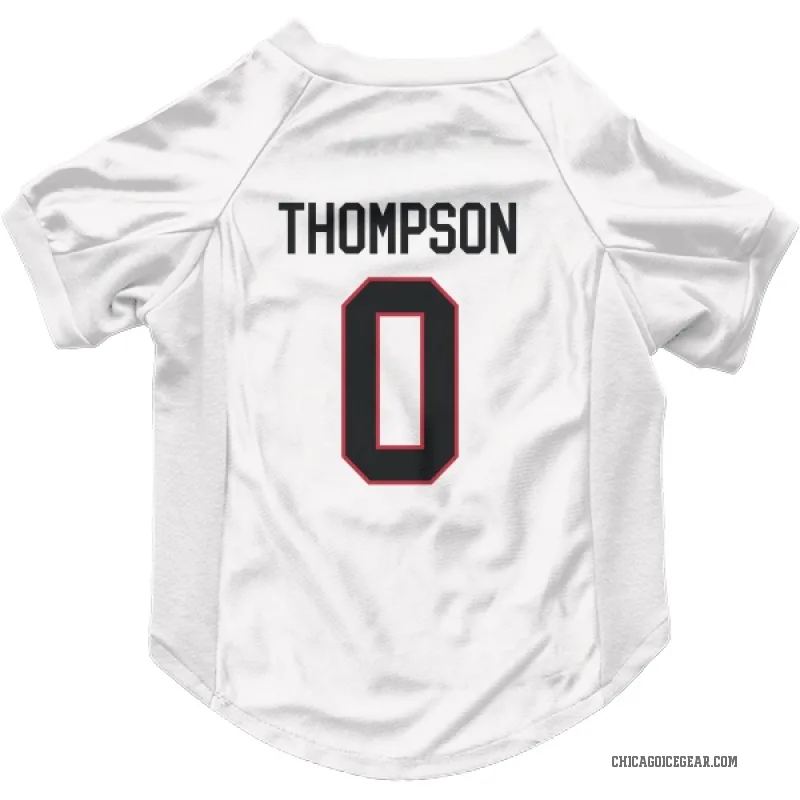 Aidan Thompson  White Chicago Blackhawks  Cat & Dog Pet Jersey