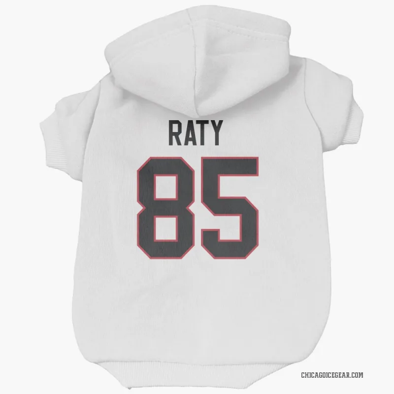 Aku Raty  White Chicago Blackhawks  Cat & Dog Pet Hoodie