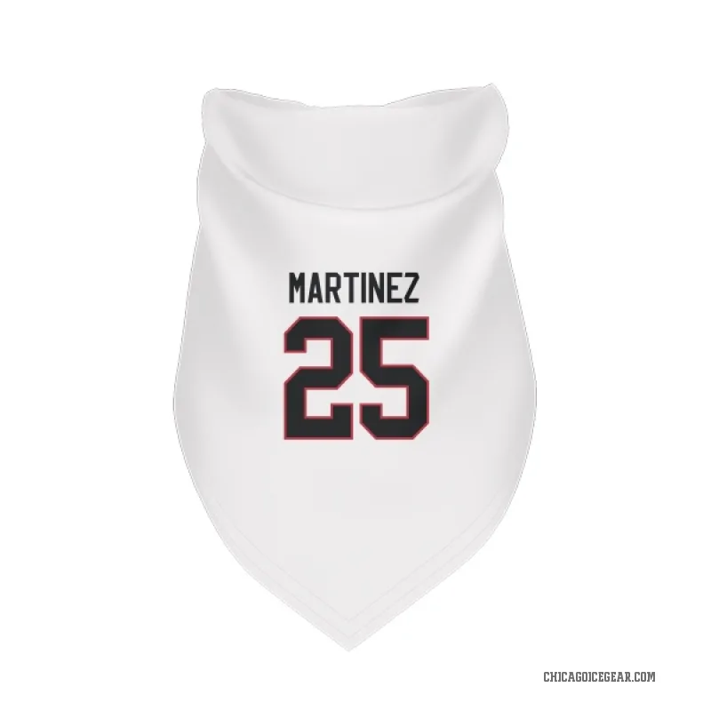 Alec Martinez  White Chicago Blackhawks  Cat & Dog Pet Bandana