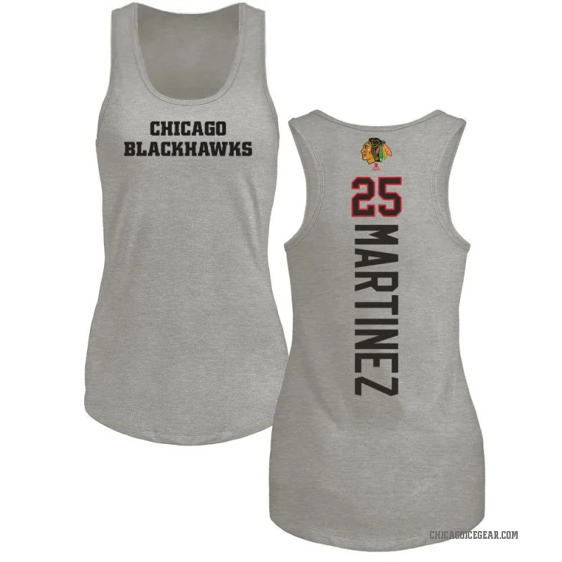 Alec Martinez Women's Ash Chicago Blackhawks Backer Tank Top -
