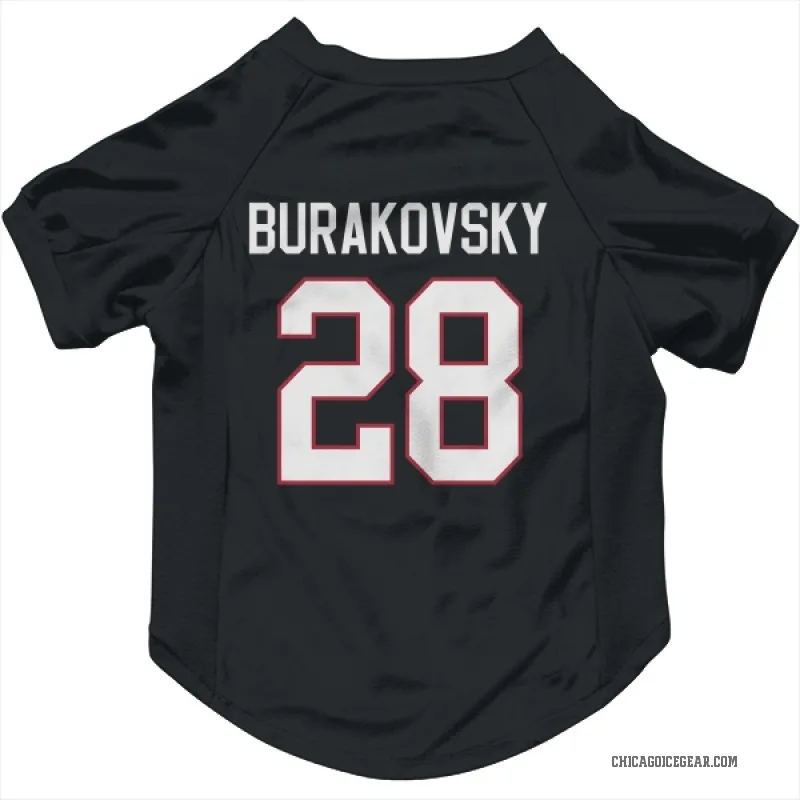 Andre Burakovsky  Black Chicago Blackhawks  Cat & Dog Pet Jersey