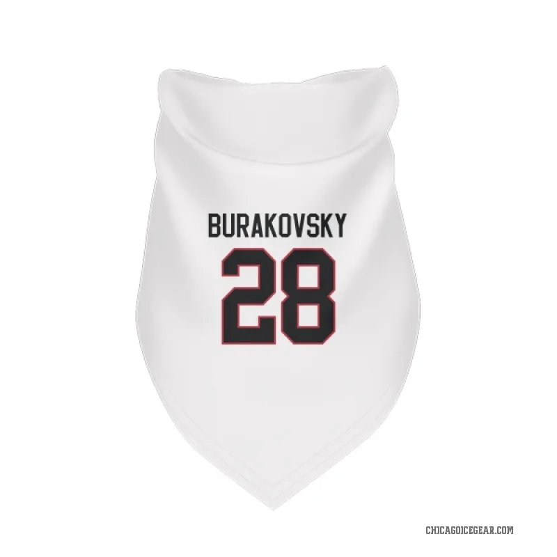 Andre Burakovsky  White Chicago Blackhawks  Cat & Dog Pet Bandana