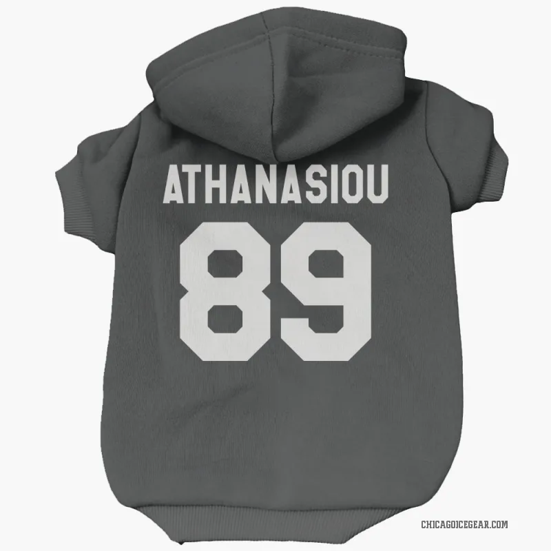 Andreas Athanasiou  Black White Chicago Blackhawks  Cat & Dog Pet Hoodie