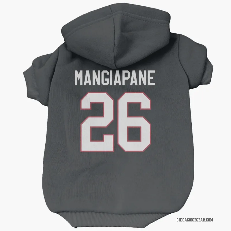 Andrew Mangiapane  Black Chicago Blackhawks  Cat & Dog Pet Hoodie