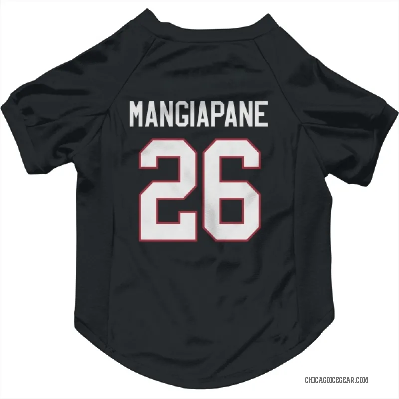 Andrew Mangiapane  Black Chicago Blackhawks  Cat & Dog Pet Jersey