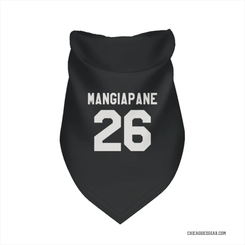 Andrew Mangiapane  Black White Chicago Blackhawks  Cat & Dog Pet Bandana
