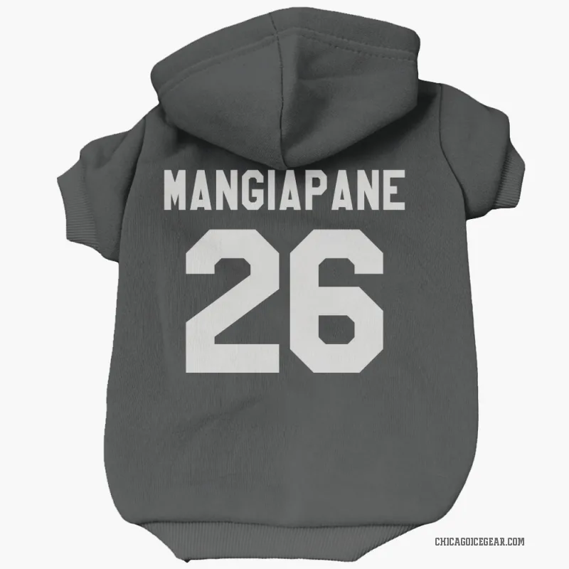 Andrew Mangiapane  Black White Chicago Blackhawks  Cat & Dog Pet Hoodie