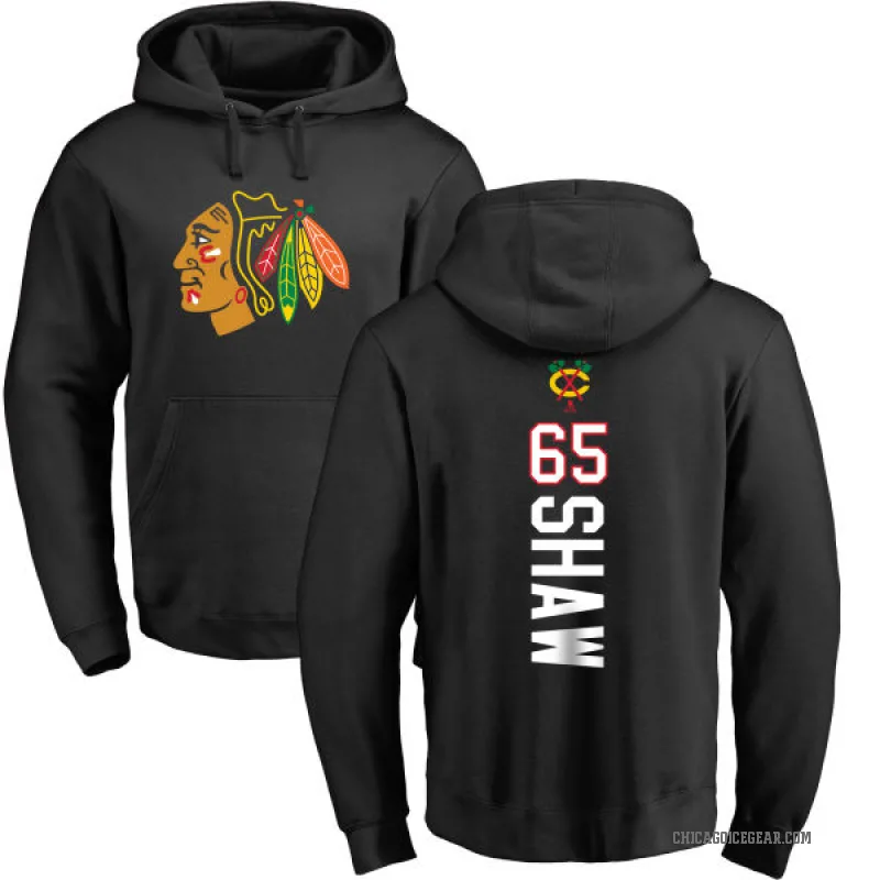 Andrew Shaw Men's Black Chicago Blackhawks Branded Backer Pullover Hoodie