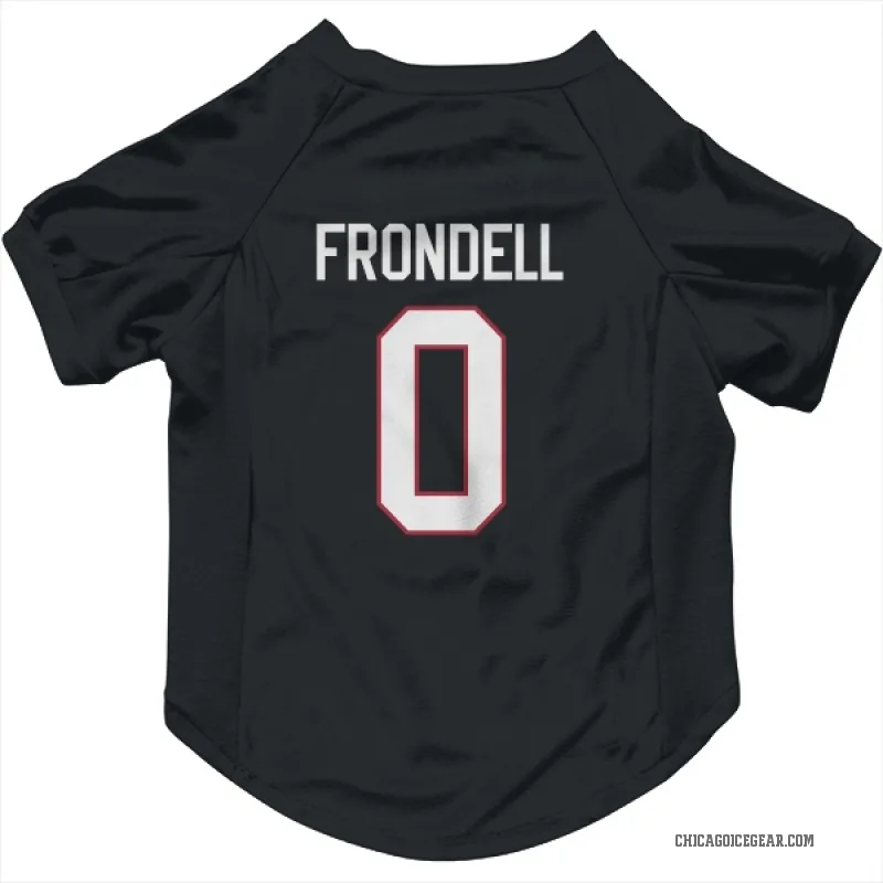 Anton Frondell  Black Chicago Blackhawks  Cat & Dog Pet Jersey