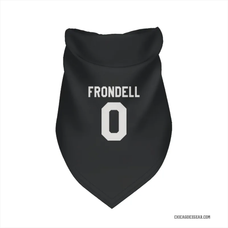 Anton Frondell  Black White Chicago Blackhawks  Cat & Dog Pet Bandana