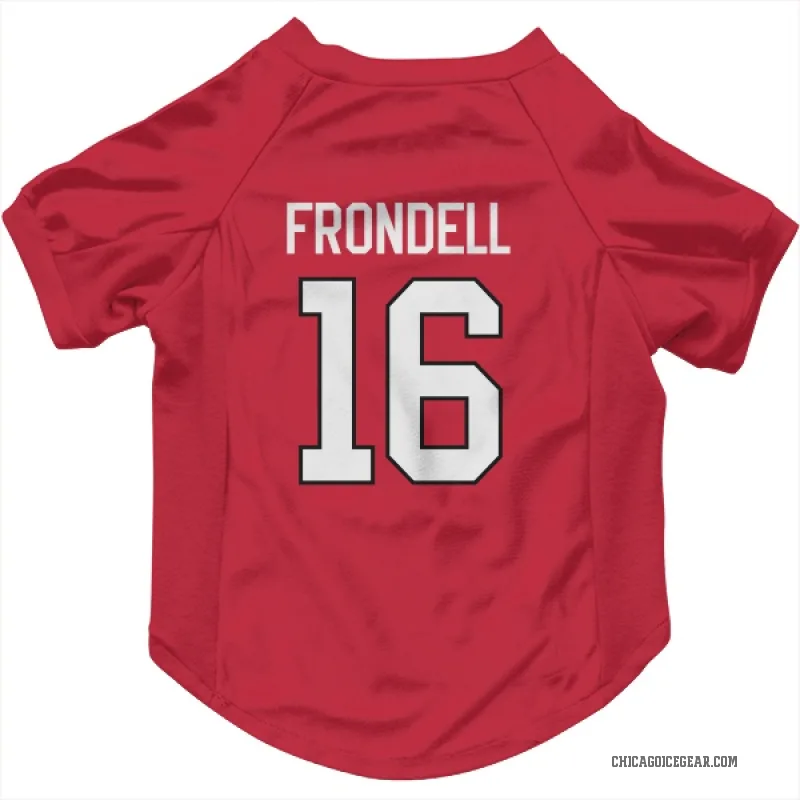 Anton Frondell  Red Chicago Blackhawks  Cat & Dog Pet Jersey