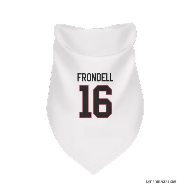 Anton Frondell  White Chicago Blackhawks  Cat & Dog Pet Bandana