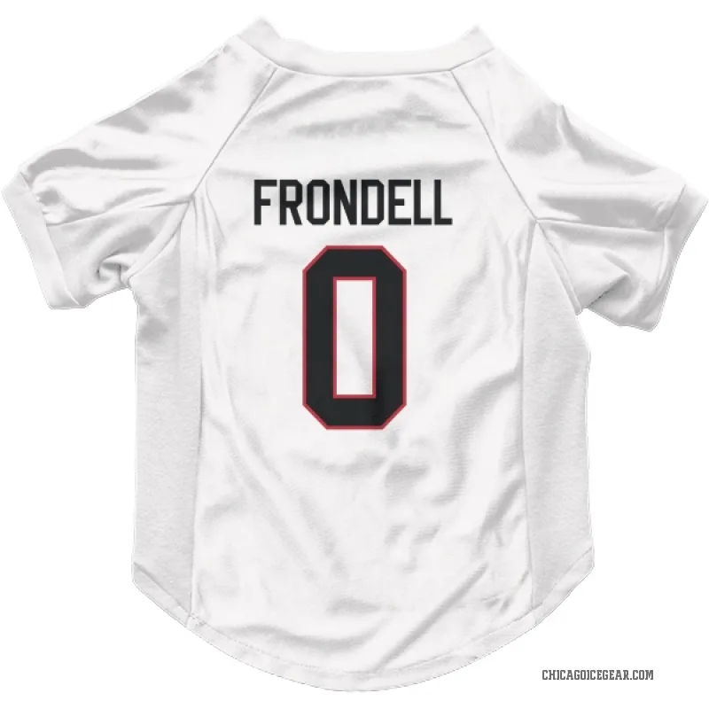 Anton Frondell  White Chicago Blackhawks  Cat & Dog Pet Jersey