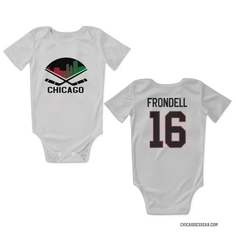 Anton Frondell  White Chicago Blackhawks  Newborn & Infant Bodysuit