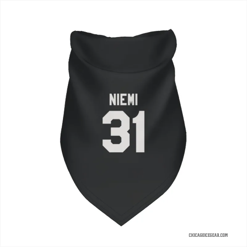 Antti Niemi  Black White Chicago Blackhawks  Cat & Dog Pet Bandana