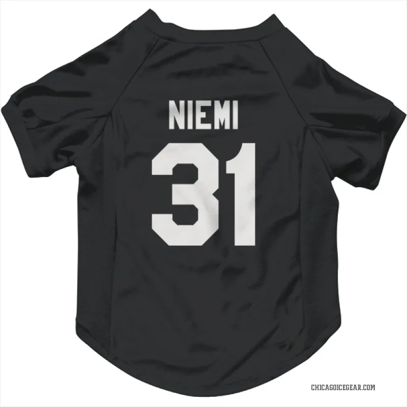 Antti Niemi  Black White Chicago Blackhawks  Cat & Dog Pet Jersey