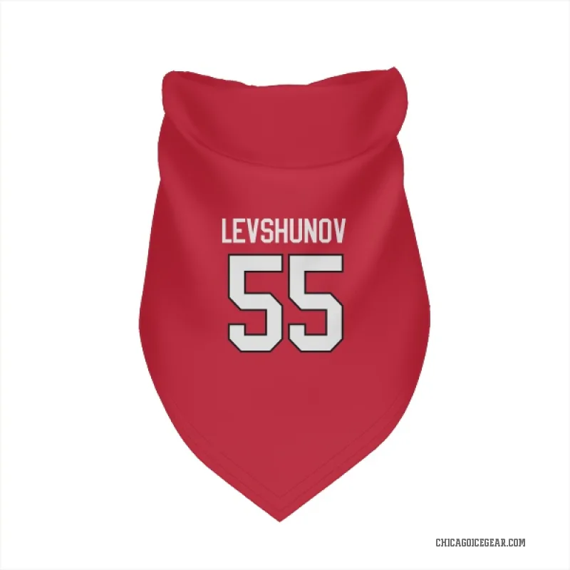 Artyom Levshunov  Red Chicago Blackhawks  Cat & Dog Pet Bandana