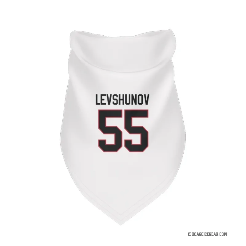 Artyom Levshunov  White Chicago Blackhawks  Cat & Dog Pet Bandana