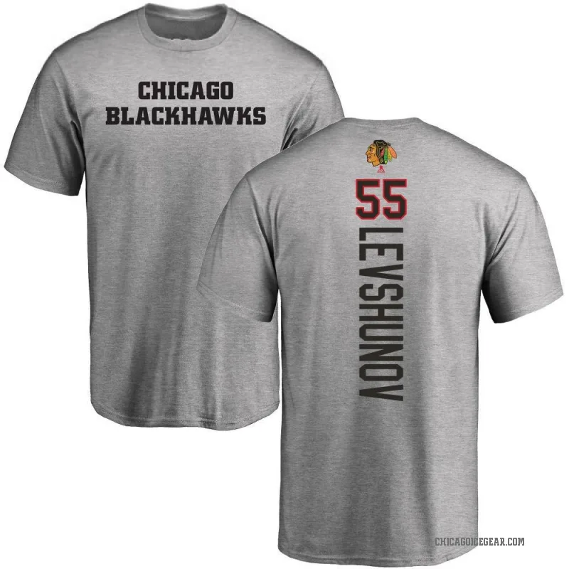 Artyom Levshunov Youth Ash Chicago Blackhawks Backer T-Shirt -