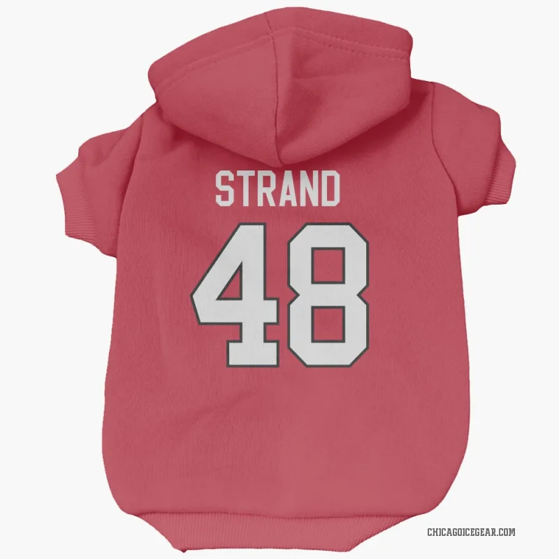 Austin Strand  Red Chicago Blackhawks  Cat & Dog Pet Hoodie