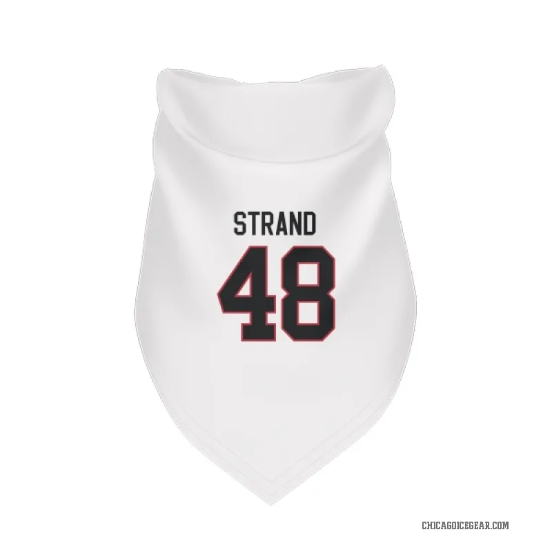 Austin Strand  White Chicago Blackhawks  Cat & Dog Pet Bandana