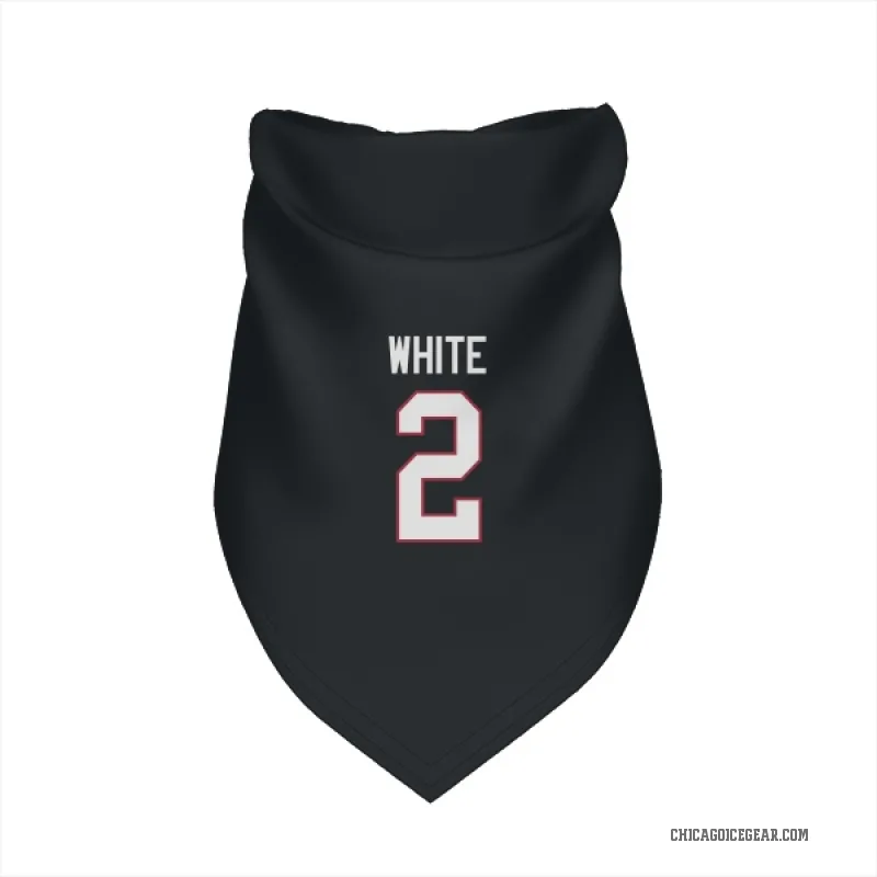 Bill White  Black Chicago Blackhawks  Cat & Dog Pet Bandana
