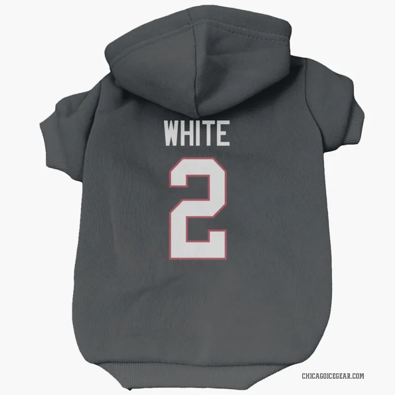 Bill White  Black Chicago Blackhawks  Cat & Dog Pet Hoodie