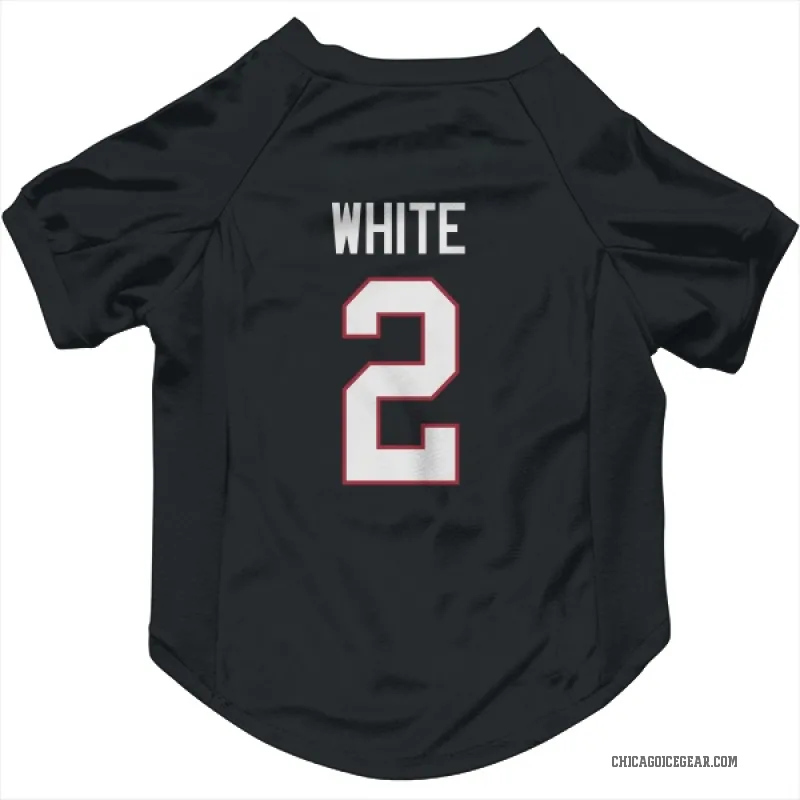 Bill White  Black Chicago Blackhawks  Cat & Dog Pet Jersey