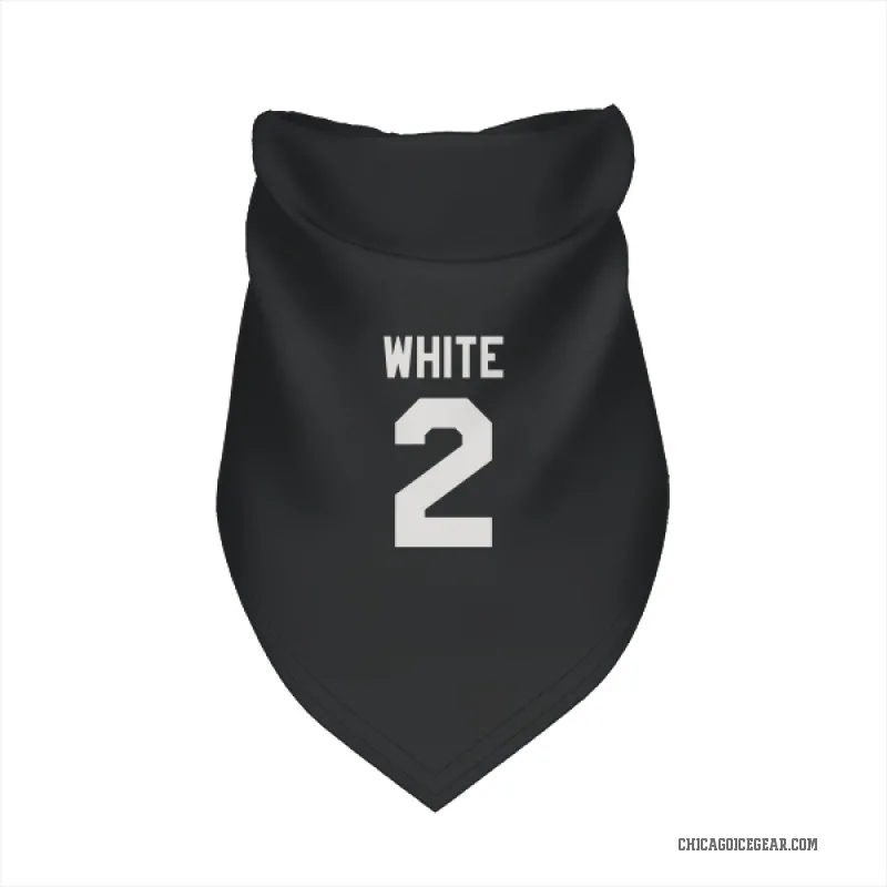 Bill White  Black White Chicago Blackhawks  Cat & Dog Pet Bandana