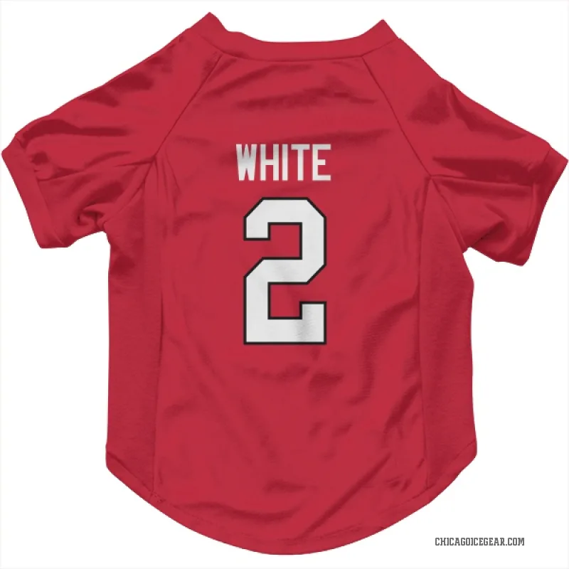 Bill White  Red Chicago Blackhawks  Cat & Dog Pet Jersey