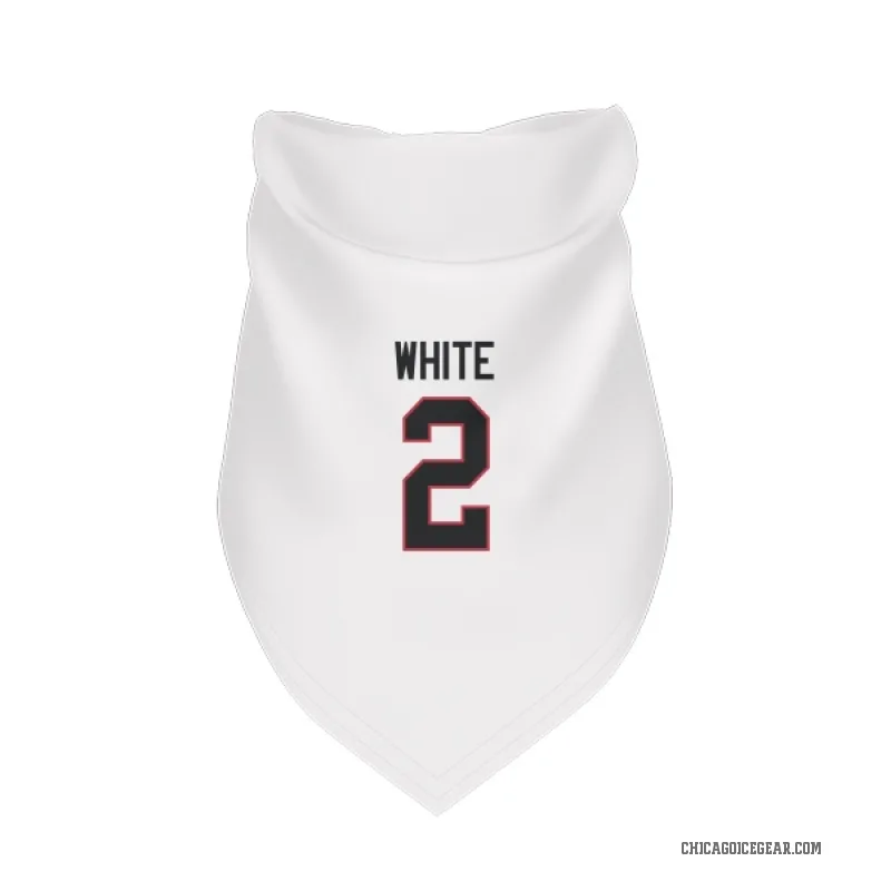 Bill White  White Chicago Blackhawks  Cat & Dog Pet Bandana