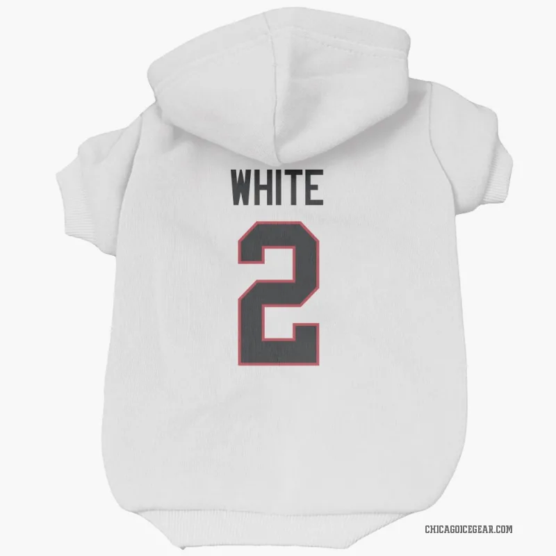 Bill White  White Chicago Blackhawks  Cat & Dog Pet Hoodie