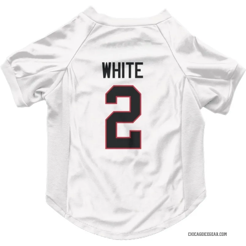 Bill White  White Chicago Blackhawks  Cat & Dog Pet Jersey