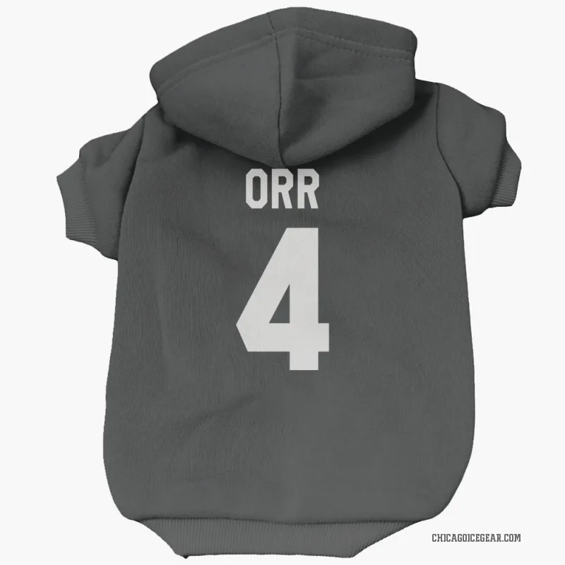 Bobby Orr  Black White Chicago Blackhawks  Cat & Dog Pet Hoodie