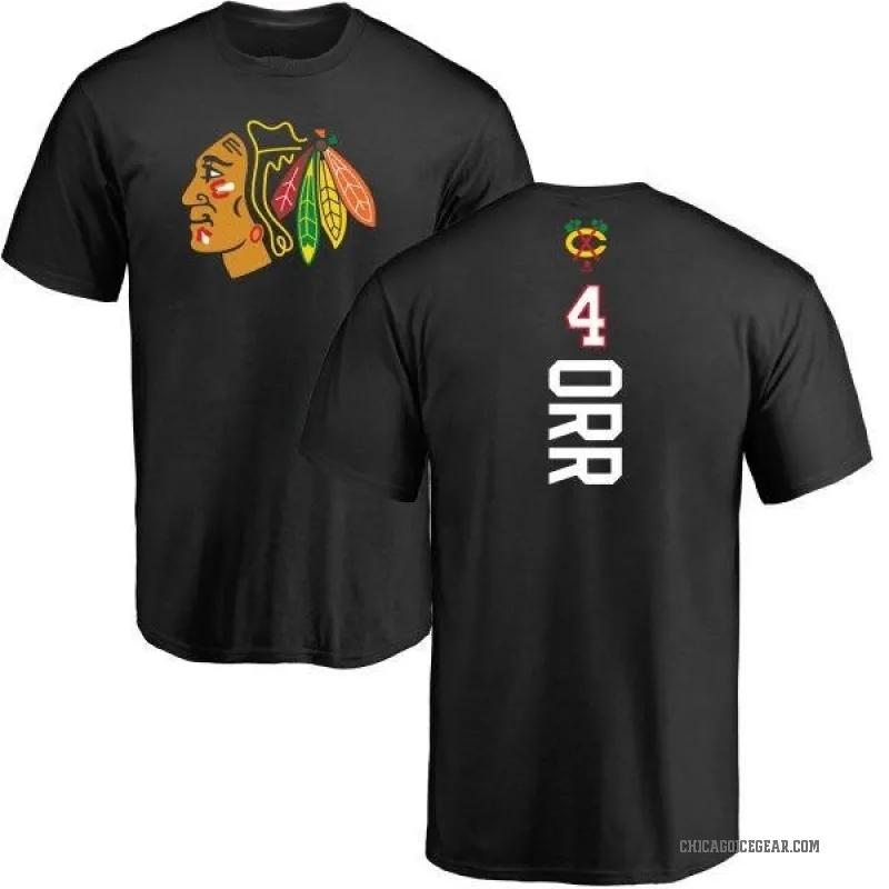 Bobby Orr Men's Black Chicago Blackhawks Backer T-Shirt -