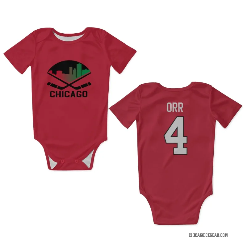 Bobby Orr  Red Chicago Blackhawks  Newborn & Infant Bodysuit