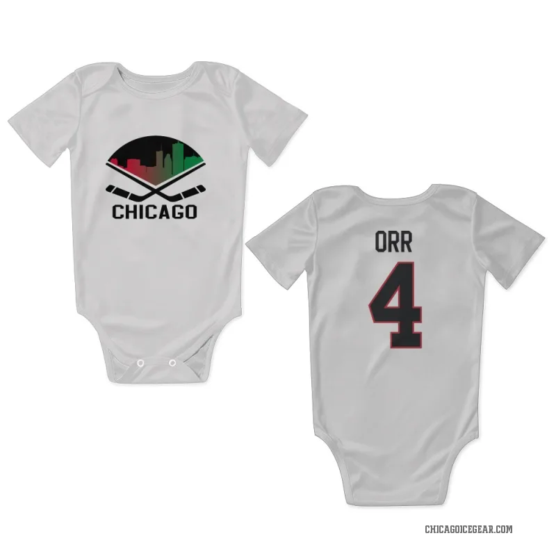Bobby Orr  White Chicago Blackhawks  Newborn & Infant Bodysuit
