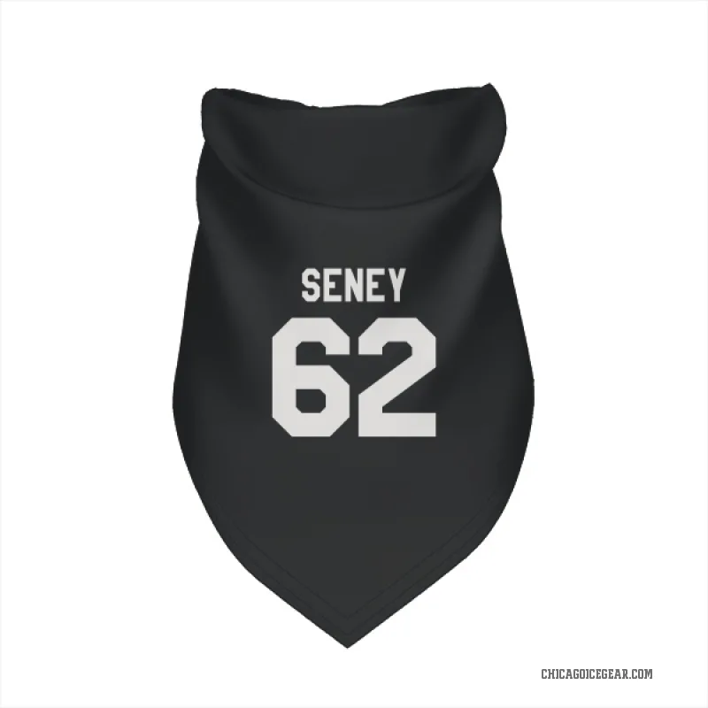 Brett Seney  Black White Chicago Blackhawks  Cat & Dog Pet Bandana