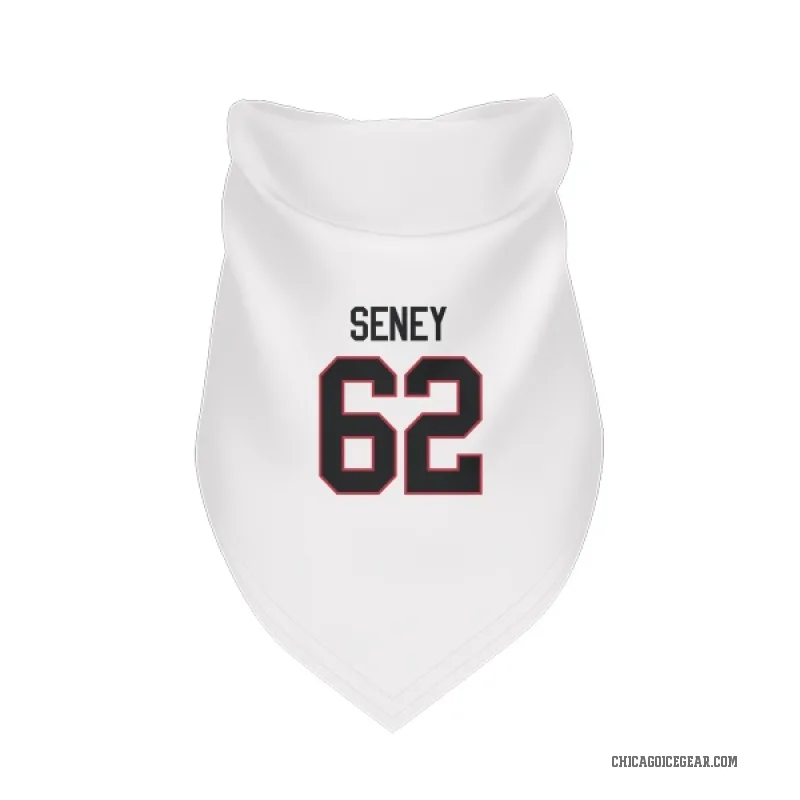 Brett Seney  White Chicago Blackhawks  Cat & Dog Pet Bandana