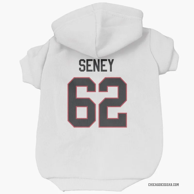 Brett Seney  White Chicago Blackhawks  Cat & Dog Pet Hoodie