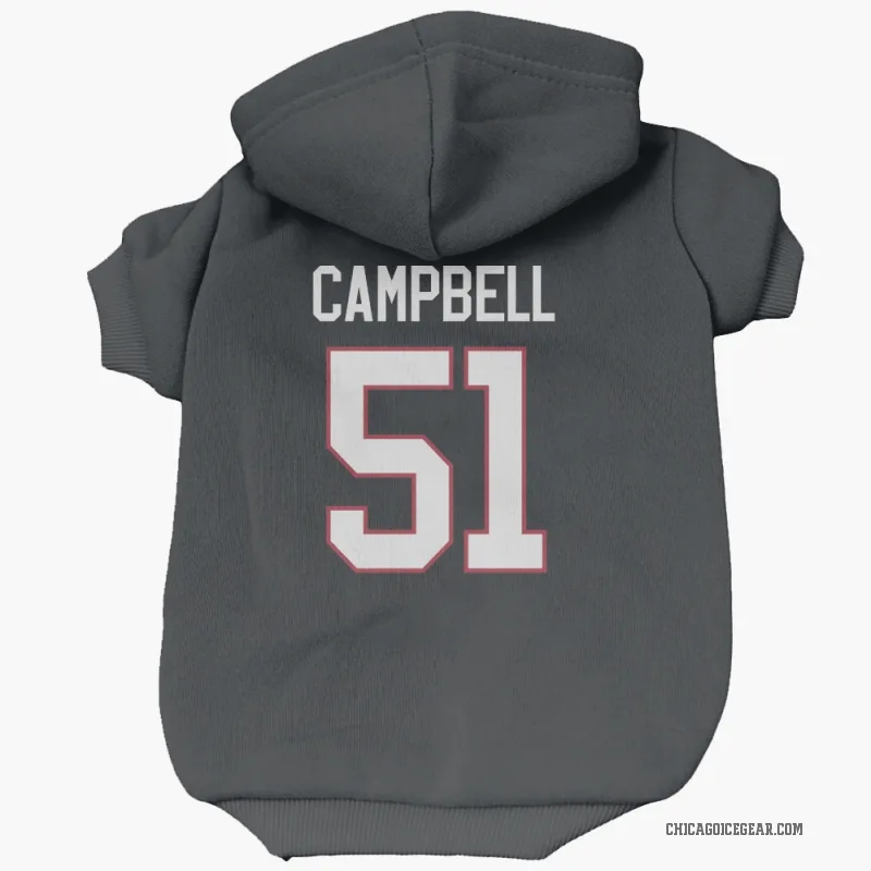 Brian Campbell  Black Chicago Blackhawks  Cat & Dog Pet Hoodie