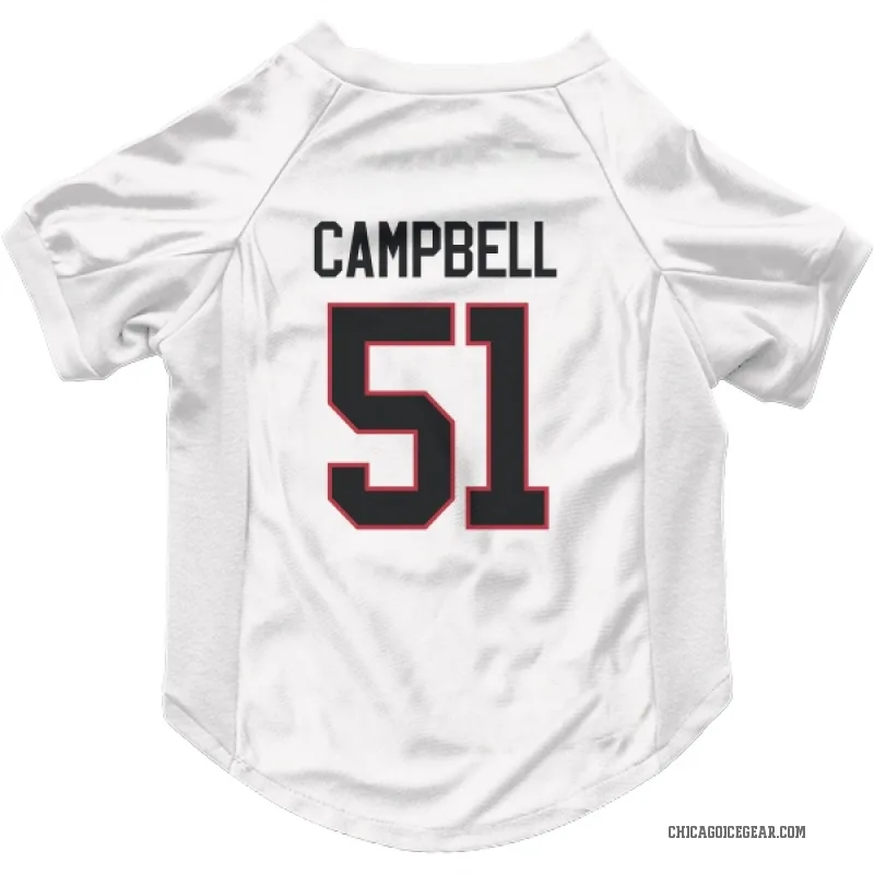 Brian Campbell  White Chicago Blackhawks  Cat & Dog Pet Jersey
