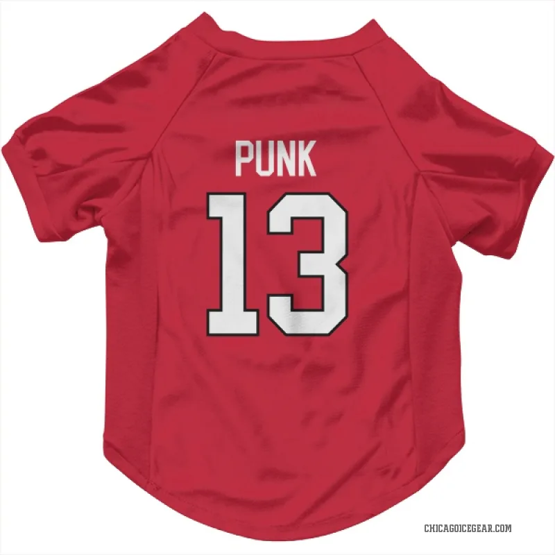 CM Punk  Red Chicago Blackhawks  Cat & Dog Pet Jersey
